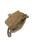Soleil Chic Sac bandouliere cuir Anneau Besace Nubuck Taupe LEO