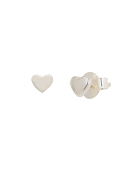BOUCLES D'OREILLES PUCE TATOO COEUR ARGENT 925 Une A Une