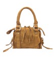 Soleil Chic Daisy Vegan Petit Sac Suede Camel