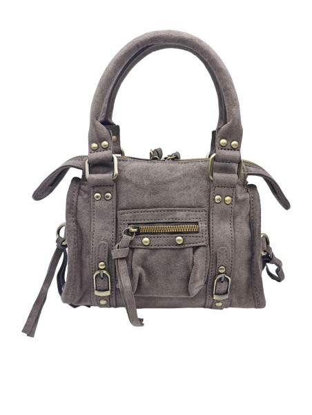 Soleil Chic Daisy Vegan Petit Sac Suede Taupe