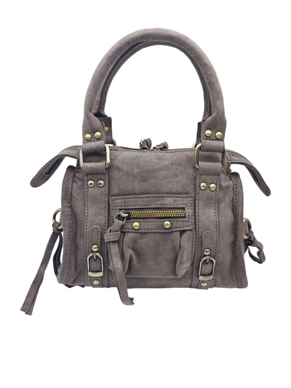 Soleil Chic Daisy Vegan Petit Sac Suede Taupe
