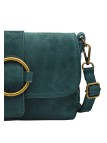 Soleil Chic Sac bandouliere cuir Anneau Besace Nubuck Canard