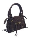 Soleil Chic Daisy Vegan Petit Sac Suede Marron