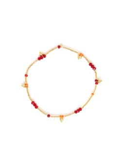 LES COMPLICES-KARIBA bracelet extensible rouge Franck Herval
