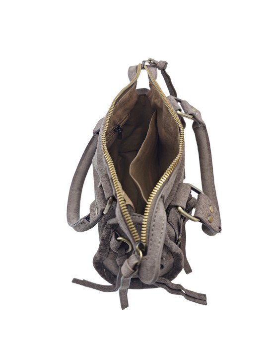 Soleil Chic Daisy Vegan Petit Sac Suede Taupe