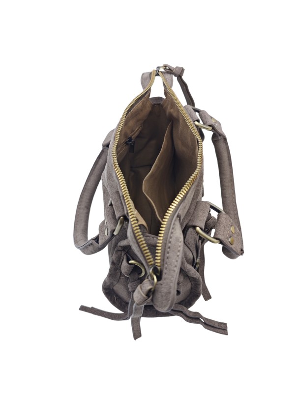 Soleil Chic Daisy Vegan Petit Sac Suede Taupe