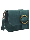 Soleil Chic Sac bandouliere cuir Anneau Besace Nubuck Canard