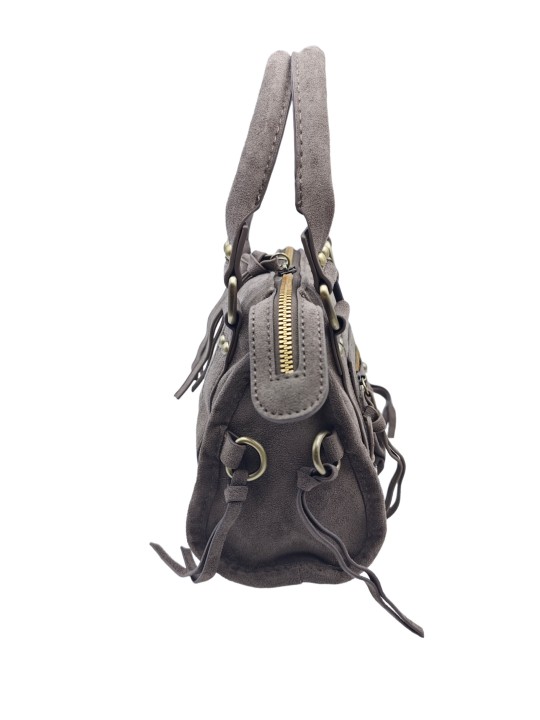 Soleil Chic Daisy Vegan Petit Sac Suede Taupe