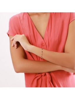 LES COMPLICES -KARIBA bracelet extensible bleu Franck Herval