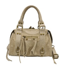 Soleil Chic Petit Sac Cuir Daisy Beige