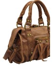 Soleil Chic Petit Sac Cuir Daisy Cognac