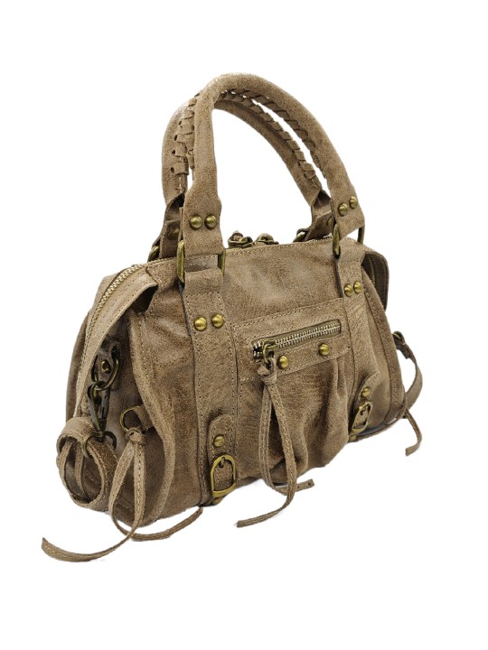 Soleil Chic Petit Sac Cuir Daisy Light Brown