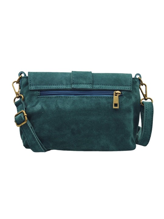 Soleil Chic Sac bandouliere cuir Anneau Besace Nubuck Canard