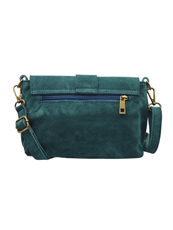 Soleil Chic Sac bandouliere cuir Anneau Besace Nubuck Canard