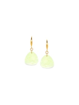 CLAUDIA boucles d'oreilles crochet vertes Franck Herval