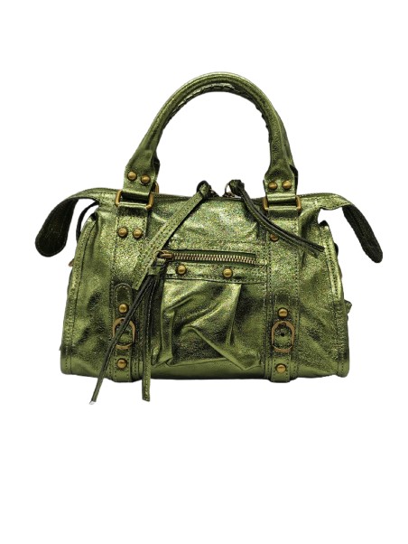 Soleil Chic Petit Sac Cuir Daisy Kaki Irise