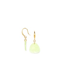 CLAUDIA boucles d'oreilles crochet vertes Franck Herval