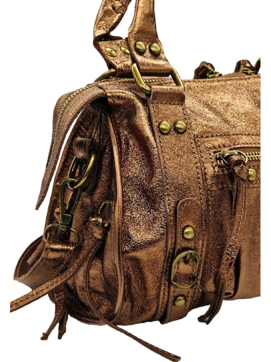Soleil Chic Petit Sac Cuir Daisy Camel Irise