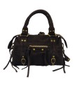 Soleil Chic Petit Sac Cuir Daisy Choco Daim