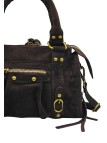 Soleil Chic Petit Sac Cuir Daisy Choco Daim