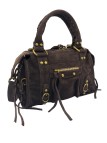 Soleil Chic Petit Sac Cuir Daisy Choco Daim