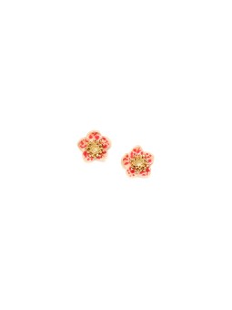 DAFNE boucles d'oreilles mini puces fleur Franck Herval