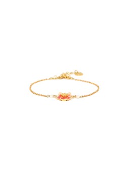 DAFNE bracelet simple médaillon fleur Franck Herval