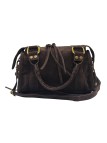 Soleil Chic Petit Sac Cuir Daisy Choco Daim