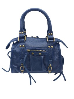 Soleil Chic Petit Sac Cuir Daisy Bleu Graine