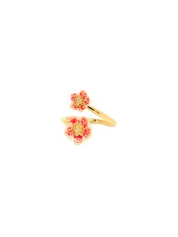 DAFNE bague ajustable duo de fleur Franck Herval