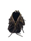 Soleil Chic Petit Sac Cuir Daisy Choco Daim