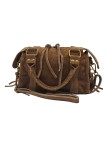 Soleil Chic Petit Sac Cuir Daisy Taupe Daim