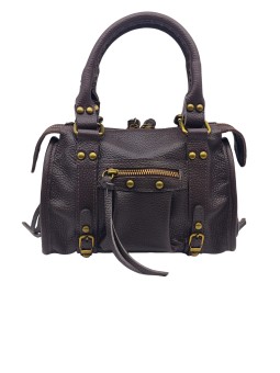 Soleil Chic Petit Sac Cuir Daisy Choco Graine