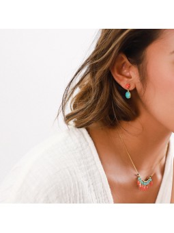 LOLITA boucles d'oreilles poussoir top pivoine Franck Herval