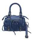 Soleil Chic Petit Sac Cuir Daisy Bleu Graine