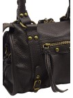 Soleil Chic Petit Sac Cuir Daisy Choco Graine