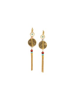MADY boucles d'oreilles dormeuses pompon Franck Herval
