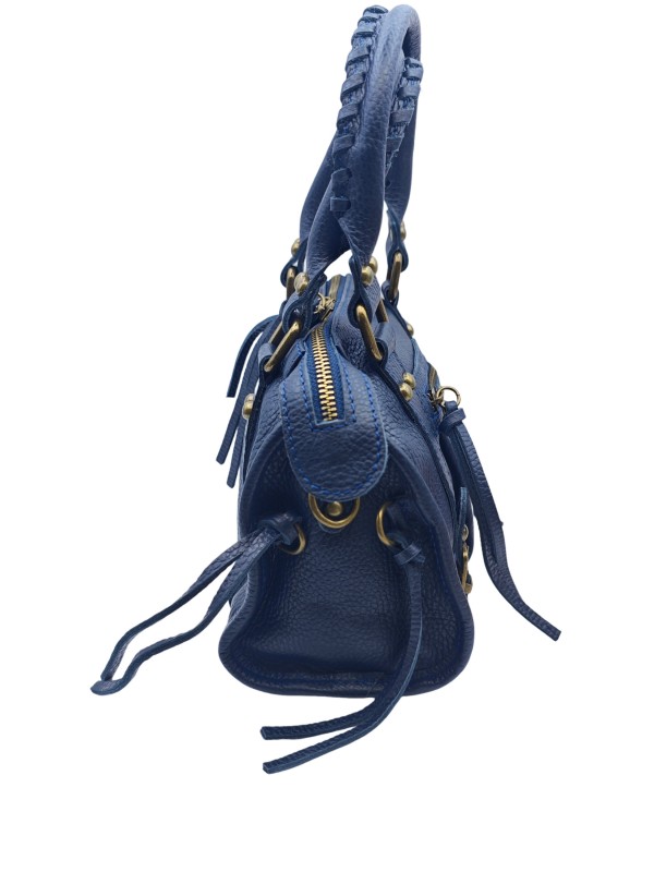 Soleil Chic Petit Sac Cuir Daisy Bleu Graine