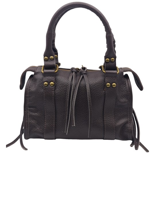 Soleil Chic Petit Sac Cuir Daisy Choco Graine