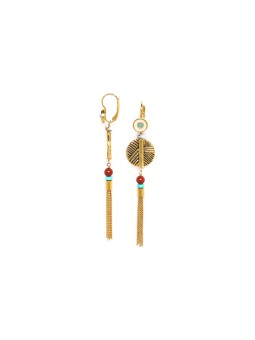 MADY boucles d'oreilles dormeuses pompon Franck Herval