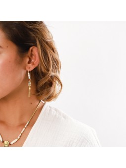 MADY boucles d'oreilles crochet perlé Franck Herval