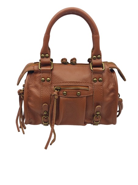 Soleil Chic Petit Sac Cuir Daisy Camel Graine