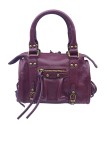 Soleil Chic Petit Sac Cuir Daisy Prune Graine