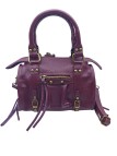 Soleil Chic Petit Sac Cuir Daisy Prune Graine