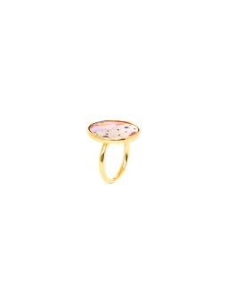 ROSY bague ajustable nacre émaillée Franck Herval