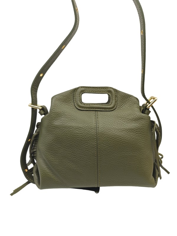 Soleil Chic Pompon Petit Sac à main Kaki Graine