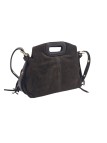 Soleil Chic Pompon Petit Sac à main Choco Nubuck