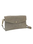 Soleil Chic Pochette bandoulière cuir Camomille Tresse Beige