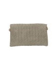 Soleil Chic Pochette bandoulière cuir Camomille Tresse Beige