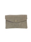 Soleil Chic Pochette bandoulière cuir Camomille Tresse Beige